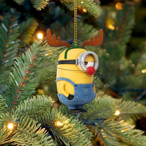 Gearhumans 3D Minion Christmas Custom Ornament
