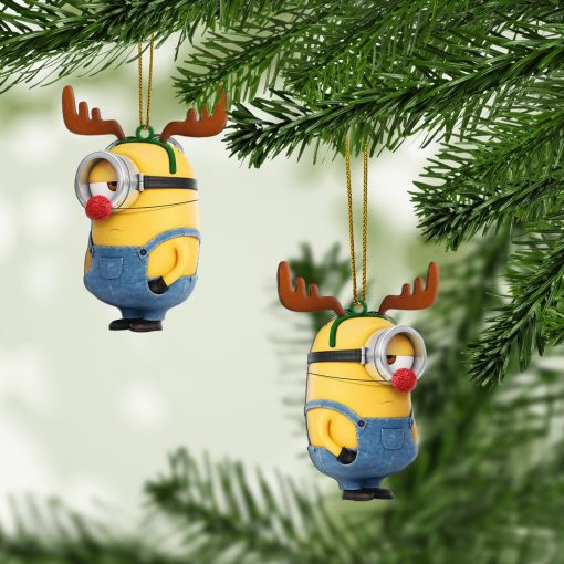 Gearhumans 3D Minion Christmas Custom Ornament