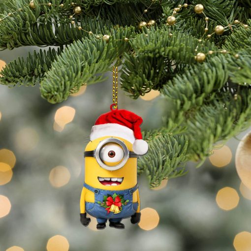 Gearhumans 3D Minion Christmas Custom Ornament