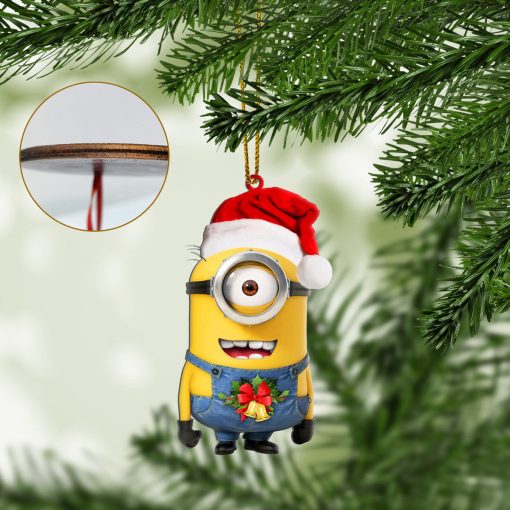 Gearhumans 3D Minion Christmas Custom Ornament