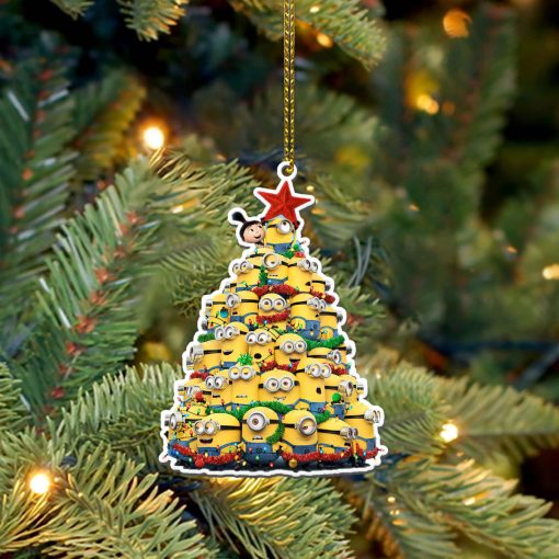 Gearhumans 3D Minion Christmas Tree Custom Ornament