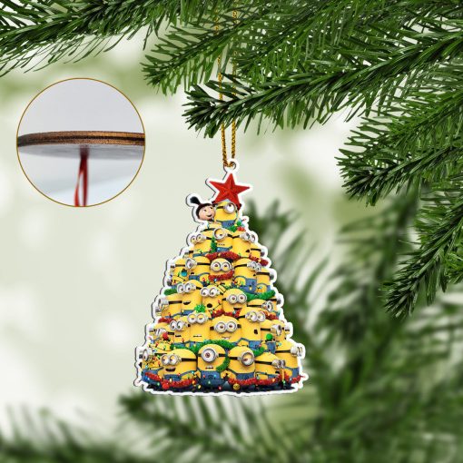 Gearhumans 3D Minion Christmas Tree Custom Ornament