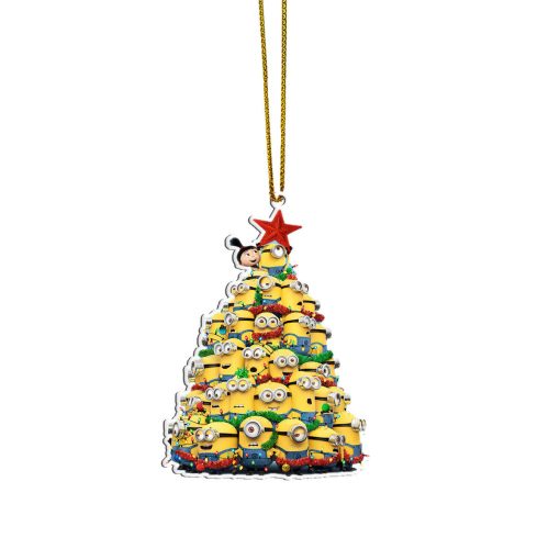 Gearhumans 3D Minion Christmas Tree Custom Ornament