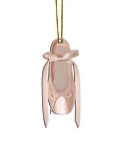 Gearhumans 3D Ballet Pink Slipper Custom Ornament
