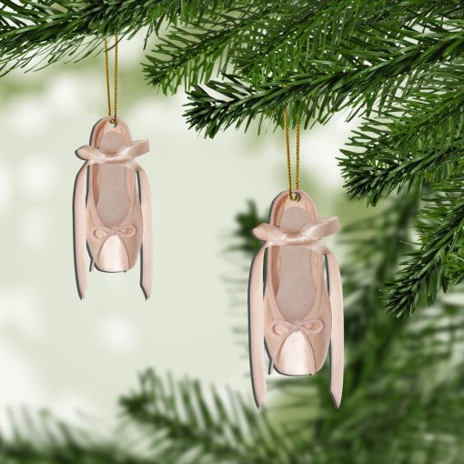 Gearhumans 3D Ballet Pink Slipper Custom Ornament 3 Gearhumans 3D Ballet Pink Slipper Custom Ornament - Image 3