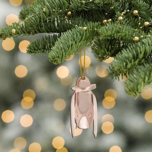 Gearhumans 3D Ballet Pink Slipper Custom Ornament 4 Gearhumans 3D Ballet Pink Slipper Custom Ornament - Image 4