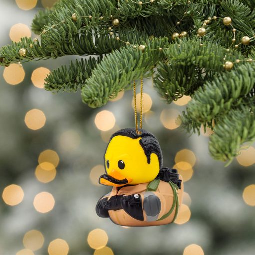 Gearhumans 3D Ghostbusters Winston Zeddemore Cosplaying Duck Custom Ornament - Image 4