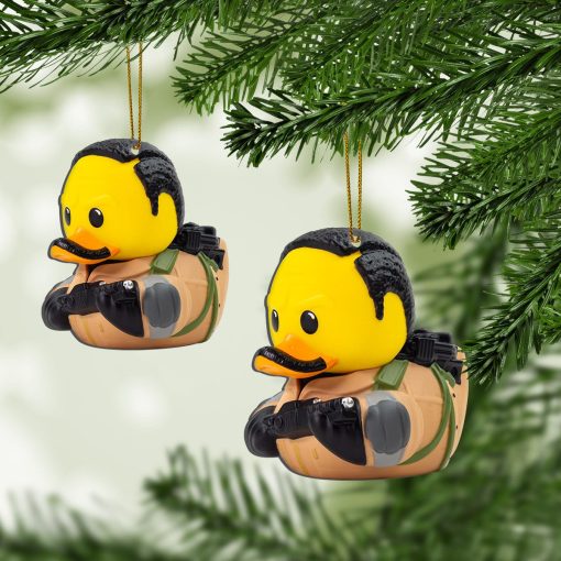 Gearhumans 3D Ghostbusters Winston Zeddemore Cosplaying Duck Custom Ornament - Image 3