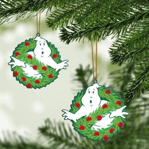 Gearhumans 3D Ghostbusters Wrealth Christmas Custom Ornament - Image 3