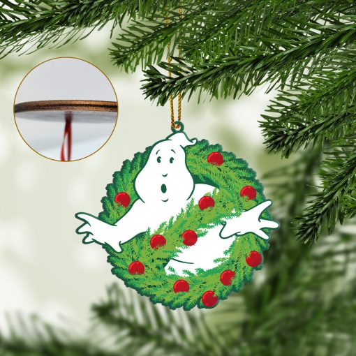 Gearhumans 3D Ghostbusters Wrealth Christmas Custom Ornament - Image 4