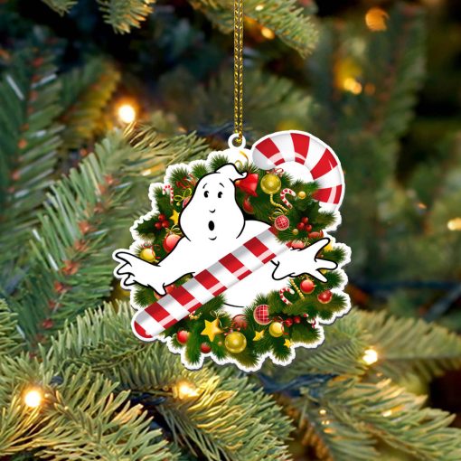 Gearhumans 3D Ghostbusters Wrealth Christmas Custom Ornament - Image 2