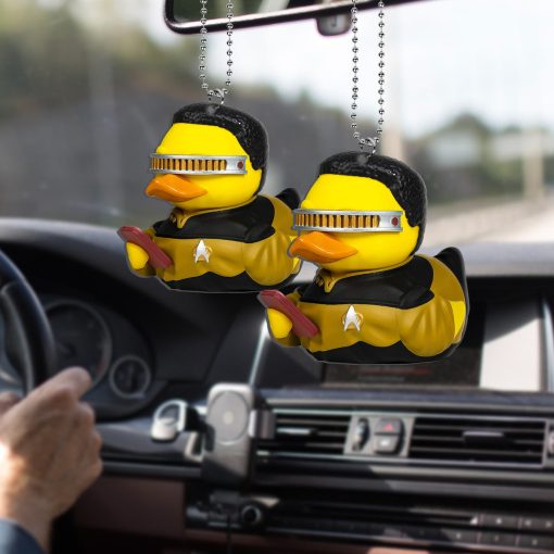 Gearhumans 3D S.T S.T Geordi La Forge Cosplaying Duck Custom Ornament