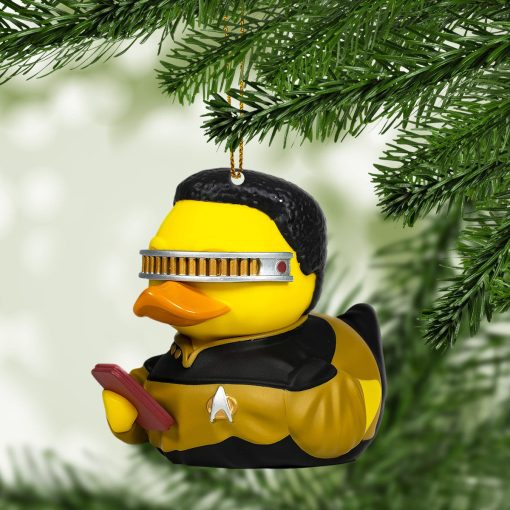 Gearhumans 3D S.T S.T Geordi La Forge Cosplaying Duck Custom Ornament