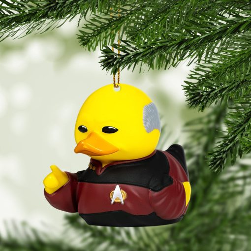 Gearhumans 3D S.T Jean Luc Picard Cosplaying Duck Custom Ornament 3 Gearhumans 3D S.T Jean Luc Picard Cosplaying Duck Custom Ornament - Image 3