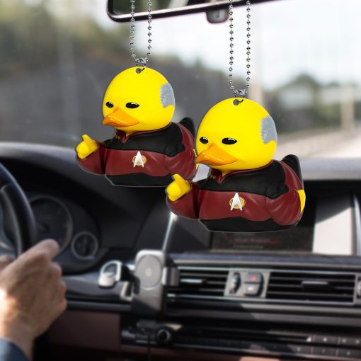 Gearhumans 3D S.T Jean Luc Picard Cosplaying Duck Custom Ornament 2 Gearhumans 3D S.T Jean Luc Picard Cosplaying Duck Custom Ornament - Image 2