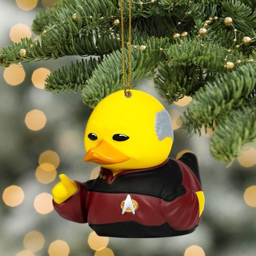 Gearhumans 3D S.T Jean Luc Picard Cosplaying Duck Custom Ornament 4 Gearhumans 3D S.T Jean Luc Picard Cosplaying Duck Custom Ornament - Image 4