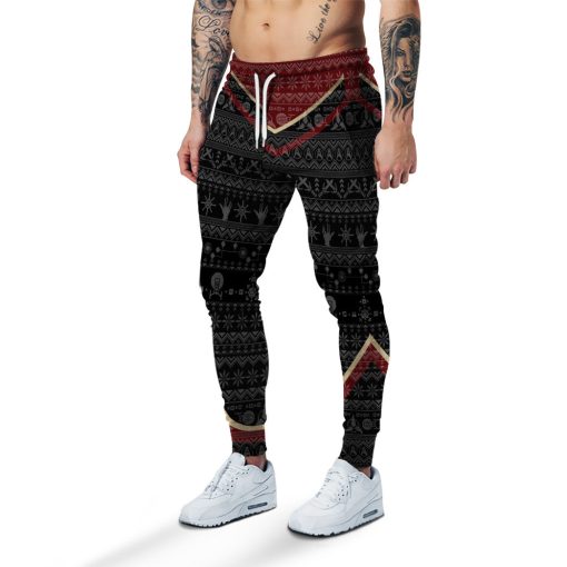 Gearhumans 3D S.T Picard 2020 Red Ugly Christmas Custom Sweatpants - Image 4