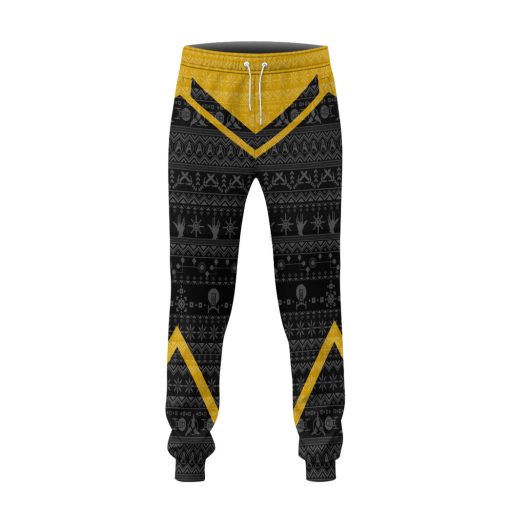 Gearhumans 3D S.T Picard 2020 Yellow Ugly Christmas Custom Sweatpants