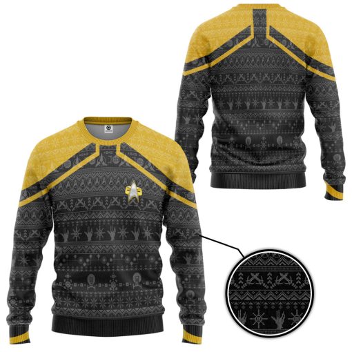 Gearhumans 3D S.T Picard 2020 Yellow Ugly Christmas Custom Ugly Long Sleeve 12 Gearhumans 3D S.T Picard 2020 Yellow Ugly Christmas Custom Ugly Long Sleeve