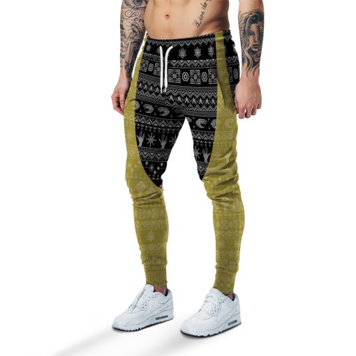 Gearhumans 3D S.T The Original Series 1966 1969 Yellow Ugly Christmas Custom Sweatpants