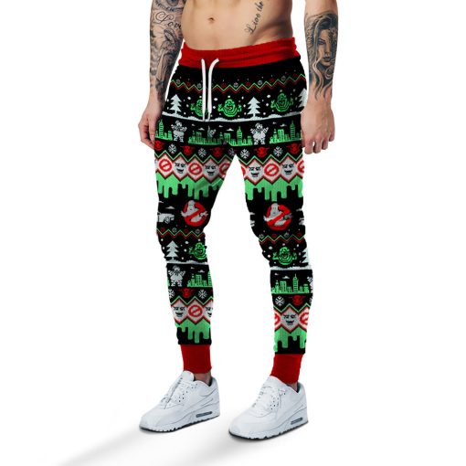 Gearhumans 3D Ghostbuster Christmas Edition Custom Ugly Long sleeve - Image 6