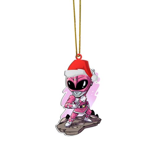 Gearhumans 3D Chibi Mighty Morphin Pink Power Ranger Custom Christmas Ornament 1 Gearhumans 3D Chibi Mighty Morphin Pink Power Ranger Custom Christmas Ornament