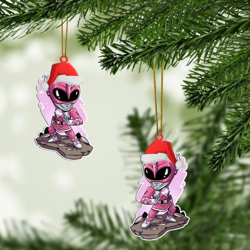 Gearhumans 3D Chibi Mighty Morphin Pink Power Ranger Custom Christmas Ornament 3 Gearhumans 3D Chibi Mighty Morphin Pink Power Ranger Custom Christmas Ornament - Image 3