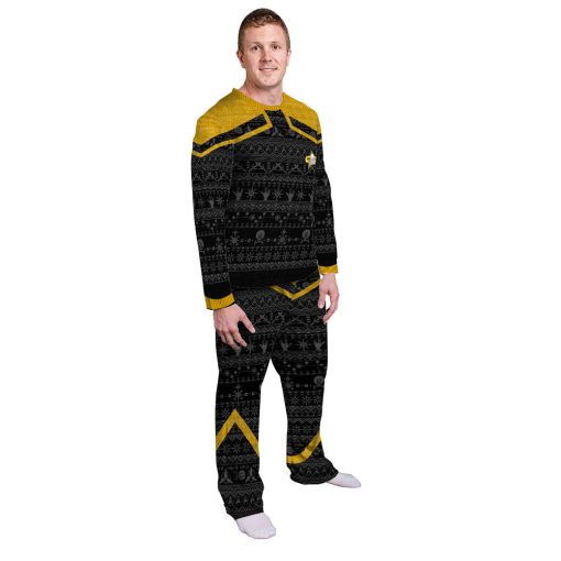 Gearhumans 3D S.T Picard 2020 Yellow Ugly Christmas Custom Pajamas Set 11 Gearhumans 3D S.T Picard 2020 Yellow Ugly Christmas Custom Pajamas Set