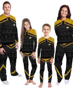 Gearhumans 3D S.T Picard 2020 Yellow Ugly Christmas Custom Pajamas Set