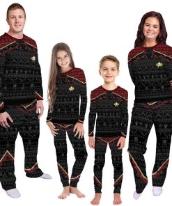 Gearhumans 3D S.T Picard 2020 Red Ugly Christmas Custom Pajamas Set