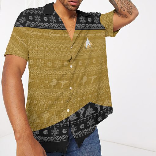 Gearhumans 3D S.T The Next Generation 1987 Yellow Ugly Christmas Custom Hawaii Shirt 11 Gearhumans 3D S.T The Next Generation 1987 Yellow Ugly Christmas Custom Hawaii Shirt - Image 11