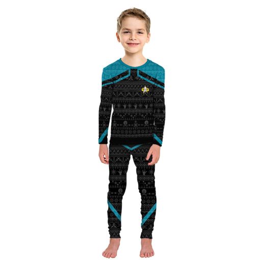 Gearhumans 3D S.T Picard 2020 Blue Ugly Christmas CustomPajamas Set 4 Gearhumans 3D S.T Picard 2020 Blue Ugly Christmas CustomPajamas Set - Image 4