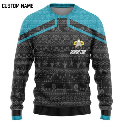 Gearhumans 3D S.T Picard 2020 Blue Ugly Christmas Custom Ugly Long Sleeve 2 Gearhumans 3D S.T Picard 2020 Blue Ugly Christmas Custom Ugly Long Sleeve