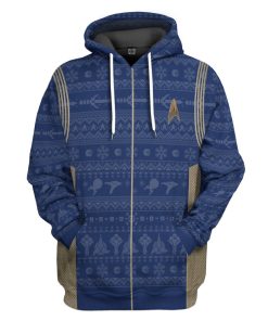 Gearhumans 3D S.T Discovery 2017 Present Ugly Christmas Custom Hoodie Tshirt Apparel