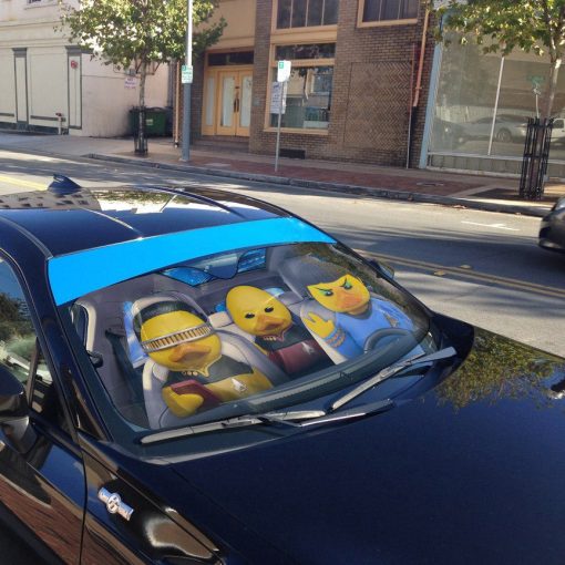Gearhumans 3D Duck S.T Custom Car Auto Sunshade 7 Gearhumans 3D Duck S.T Custom Car Auto Sunshade - Image 7