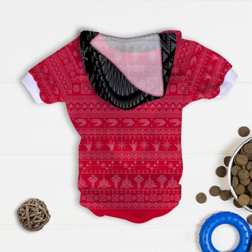 Gearhumans 3D S.T The Original Series 1966 1969 Red Ugly Christmas Custom Pet Hoodie - Image 5