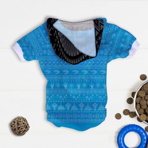 Gearhumans 3D S.T The Original Series 1966 1969 Blue Ugly Christmas Custom Pet Hoodie - Image 6