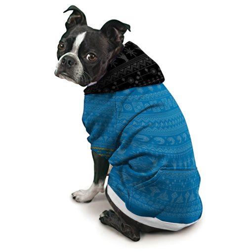 Gearhumans 3D S.T The Original Series 1966 1969 Blue Ugly Christmas Custom Pet Hoodie - Image 2