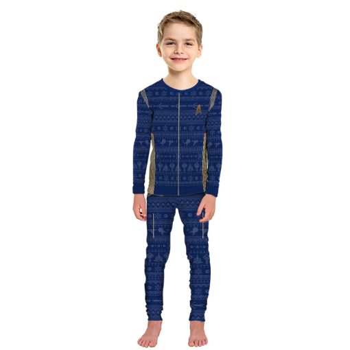 Gearhumans 3D S.T Discovery 2017 Present Ugly Christmas Custom Pajamas Set 2 Gearhumans 3D S.T Discovery 2017 Present Ugly Christmas Custom Pajamas Set - Image 2