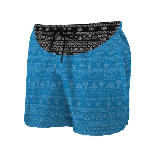 Gearhumans 3D S.T The Original Series 1966 1969 Blue Ugly Christmas Custom Men Short - Image 2