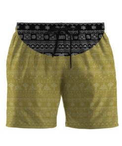 Gearhumans 3D S.T The Original Series 1966 1969 Yellow Ugly Christmas Custom Men Short