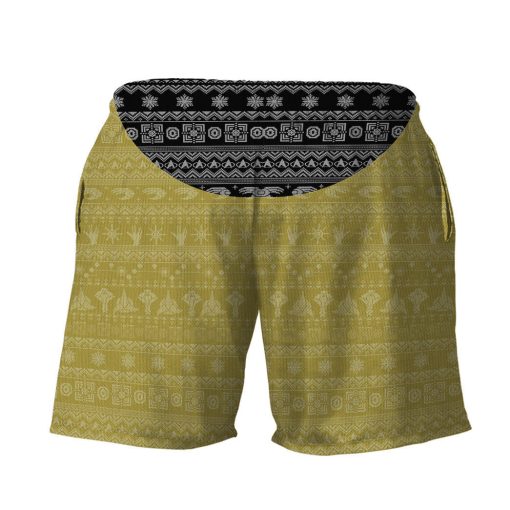 Gearhumans 3D S.T The Original Series 1966 1969 Yellow Ugly Christmas Custom Men Short - Image 3