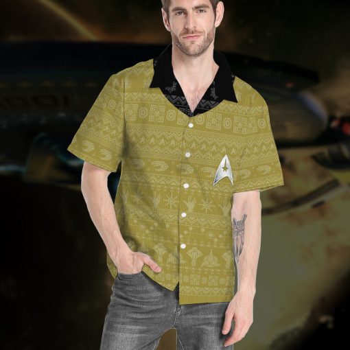 Gearhumans 3D S.T The Original Series 1966 1969 Yellow Ugly Christmas Custom Hawaii Shirt 13 Gearhumans 3D S.T The Original Series 1966 1969 Yellow Ugly Christmas Custom Hawaii Shirt - Image 13