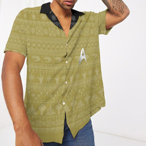 Gearhumans 3D S.T The Original Series 1966 1969 Yellow Ugly Christmas Custom Hawaii Shirt 7 Gearhumans 3D S.T The Original Series 1966 1969 Yellow Ugly Christmas Custom Hawaii Shirt - Image 7