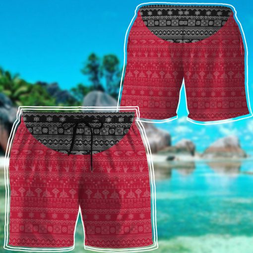 Gearhumans 3D S.T The Original Series 1966 1969 Red Ugly Christmas Custom Men Short