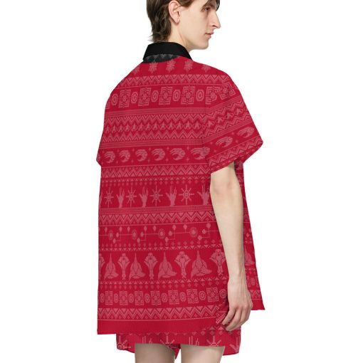 Gearhumans 3D S.T The Original Series 1966 1969 Red Ugly Christmas Custom Hawaii Shirt - Image 5