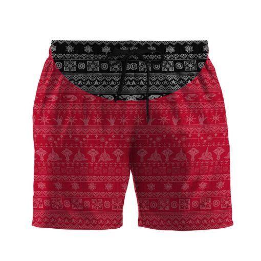 Gearhumans 3D S.T The Original Series 1966 1969 Red Ugly Christmas Custom Hawaii Shirt - Image 2