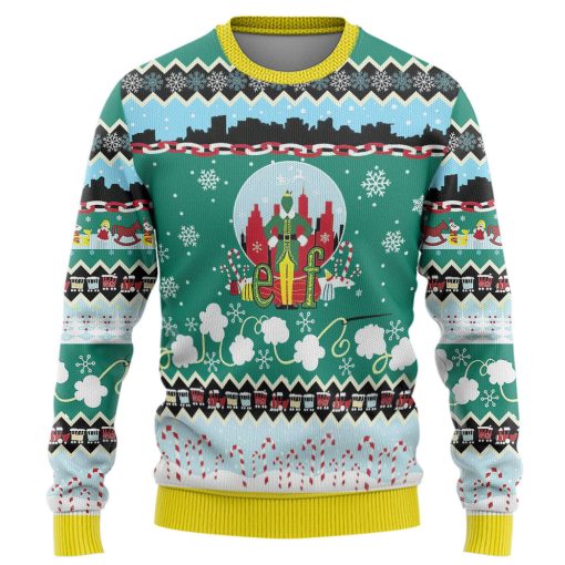 Gearhumans 3D Buddy The ELF Christmas Edition Custom Ugly Long sleeve