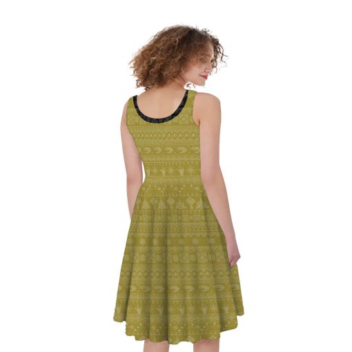 Gearhumans 3D S.T The Original Series 1966 1969 Yellow Ugly Christmas Custom Women Dress - Image 3