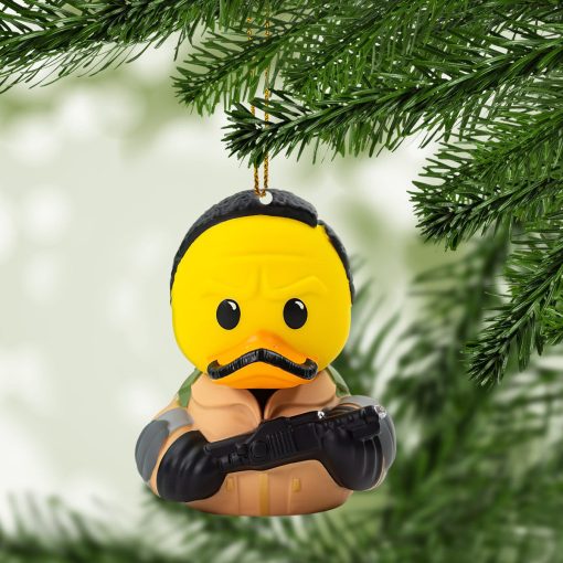 Gearhumans 3D Ghostbusters Winston Zeddemore Duck Custom Christmas Ornament